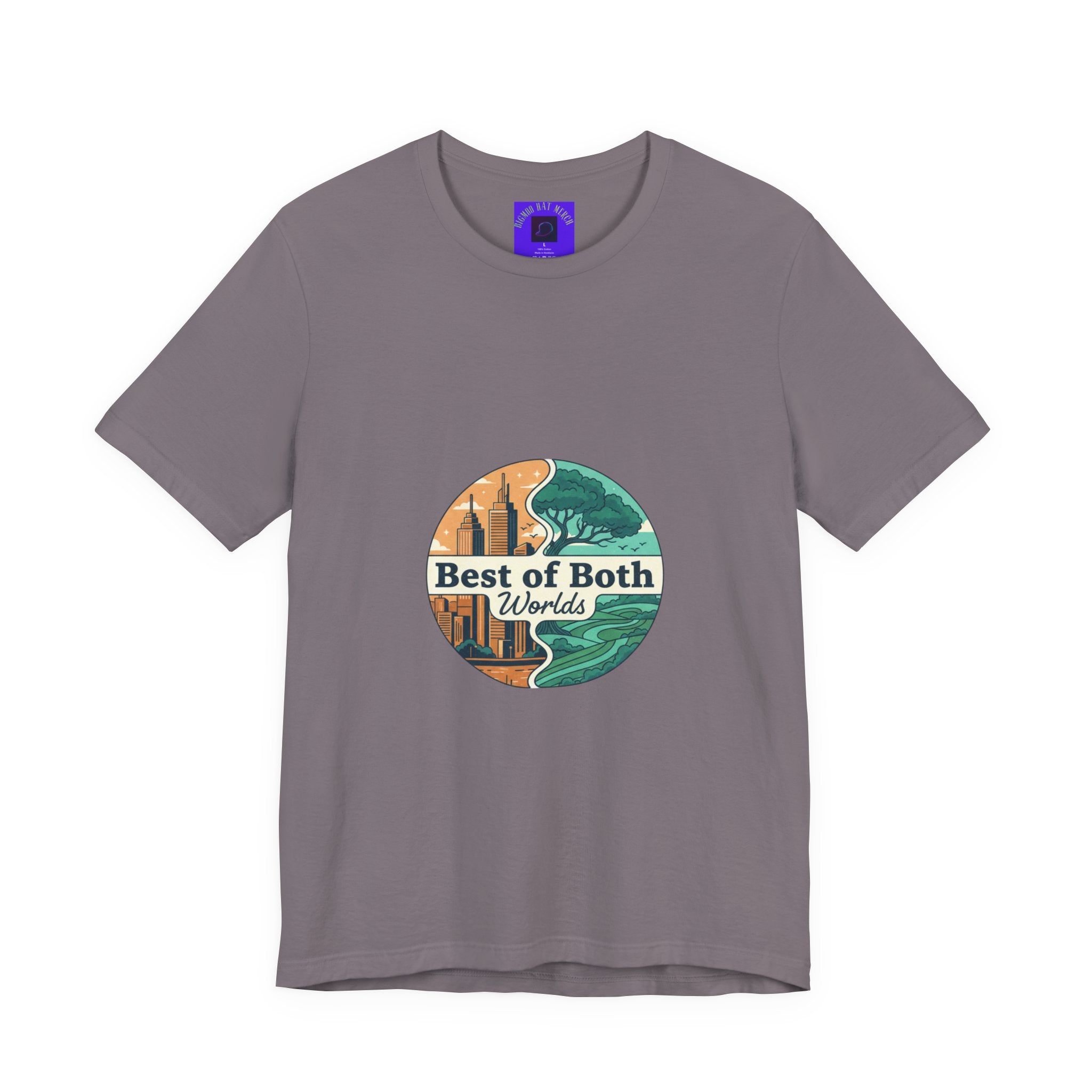 Best of Both Worlds Graphic Tee — Adventure & Ocean Vintage Circle Design