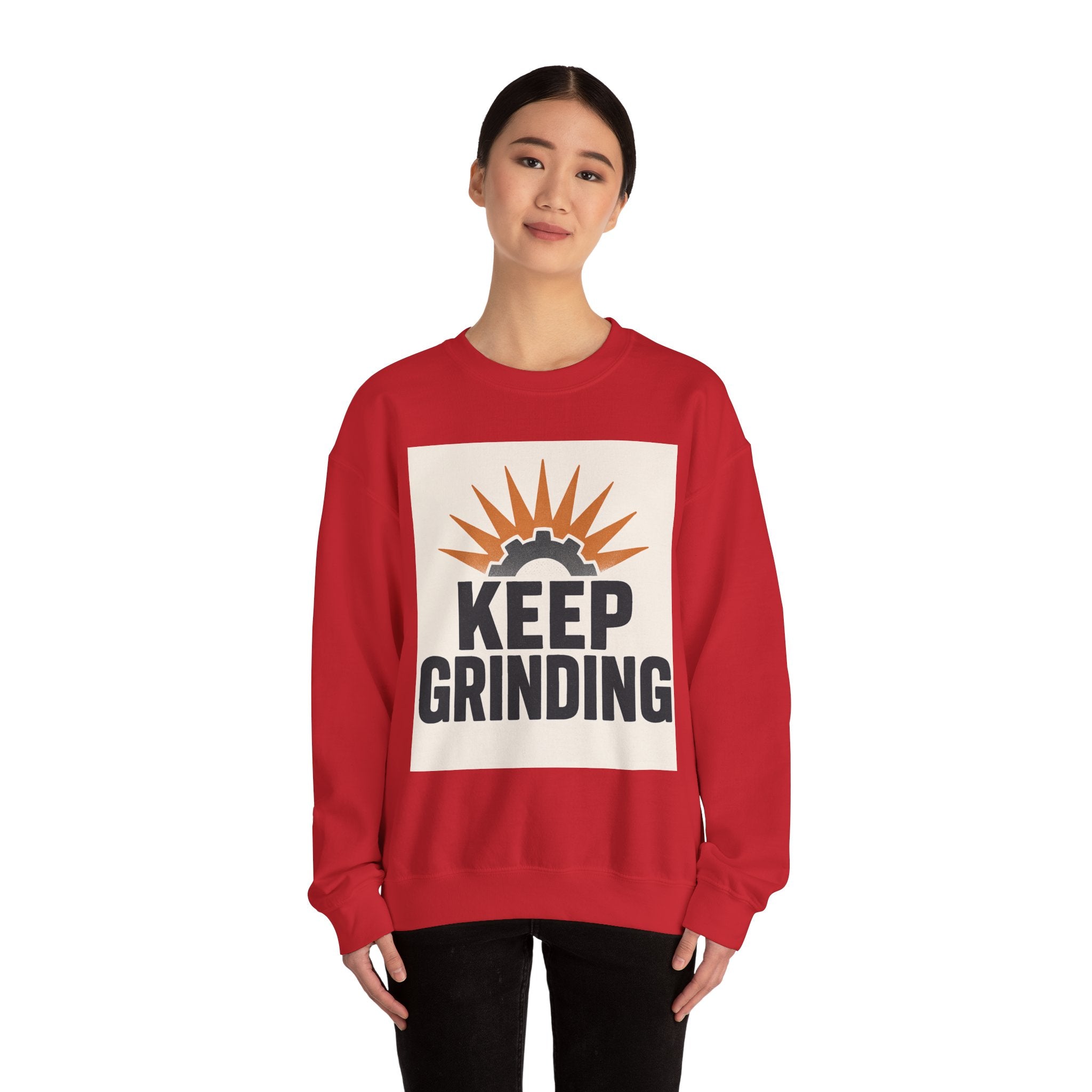 Keep Grinding Sweatshirt — Motivational Crewneck for Hustle & Gym Enthusiasts