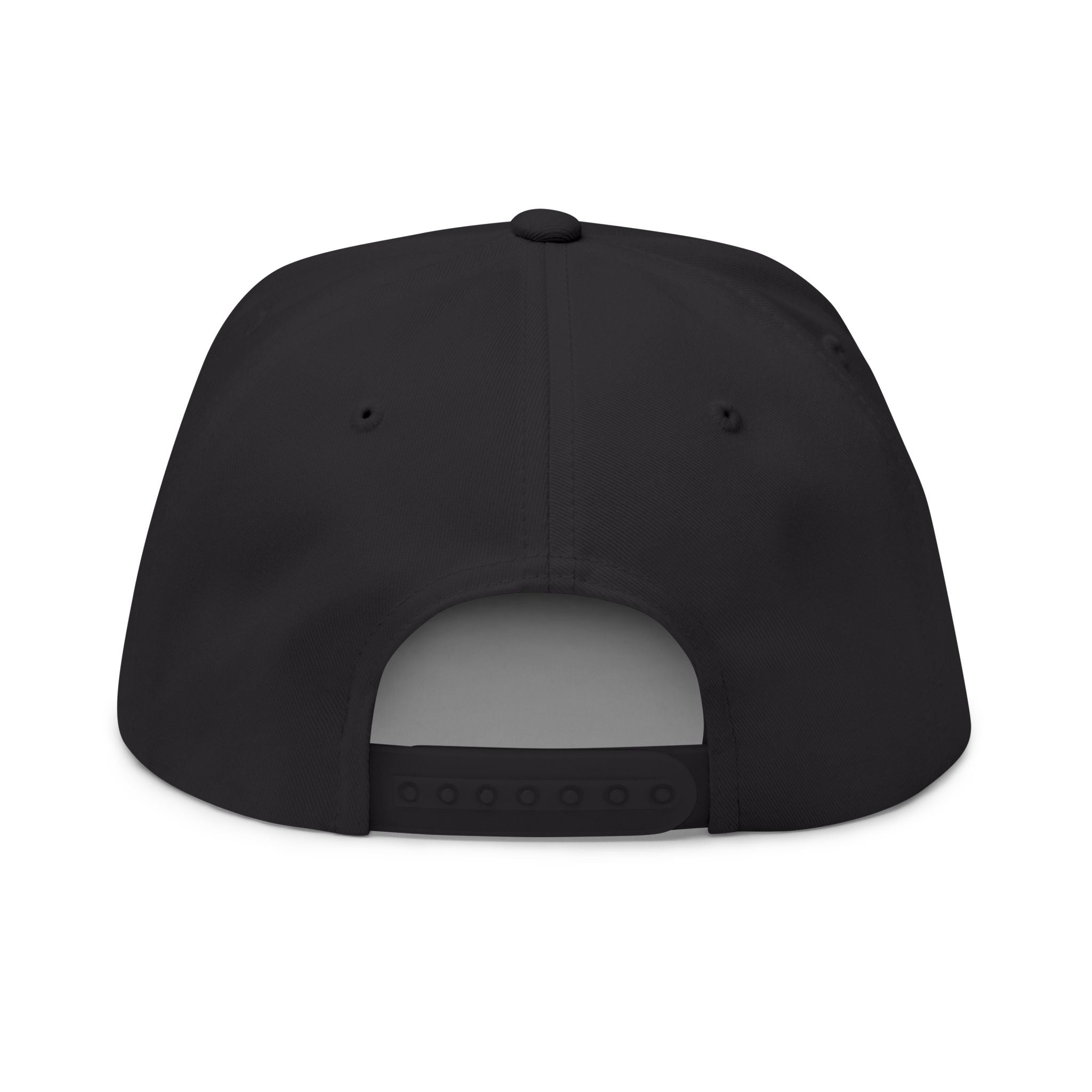 Flat Bill Cap — Embroidered "Fo Sho" Globe Logo Snapback