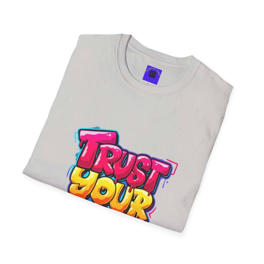 Trust Yourself Graffiti T-Shirt — Colorful Motivational Tee