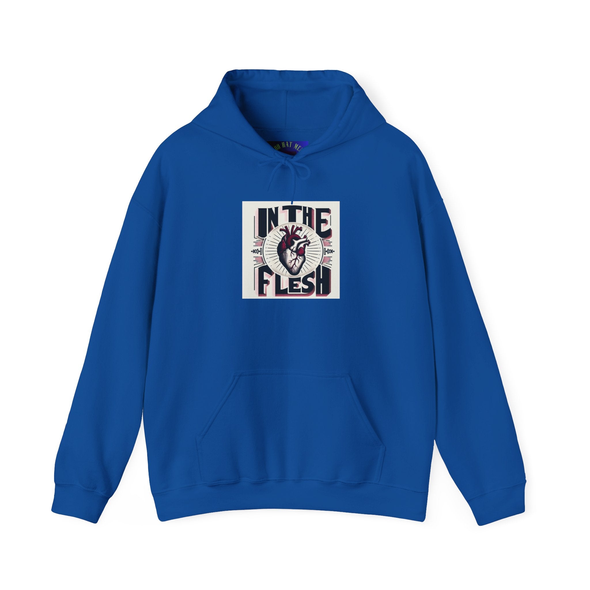In The Flesh Hoodie — Anatomical Heart Graphic Pullover