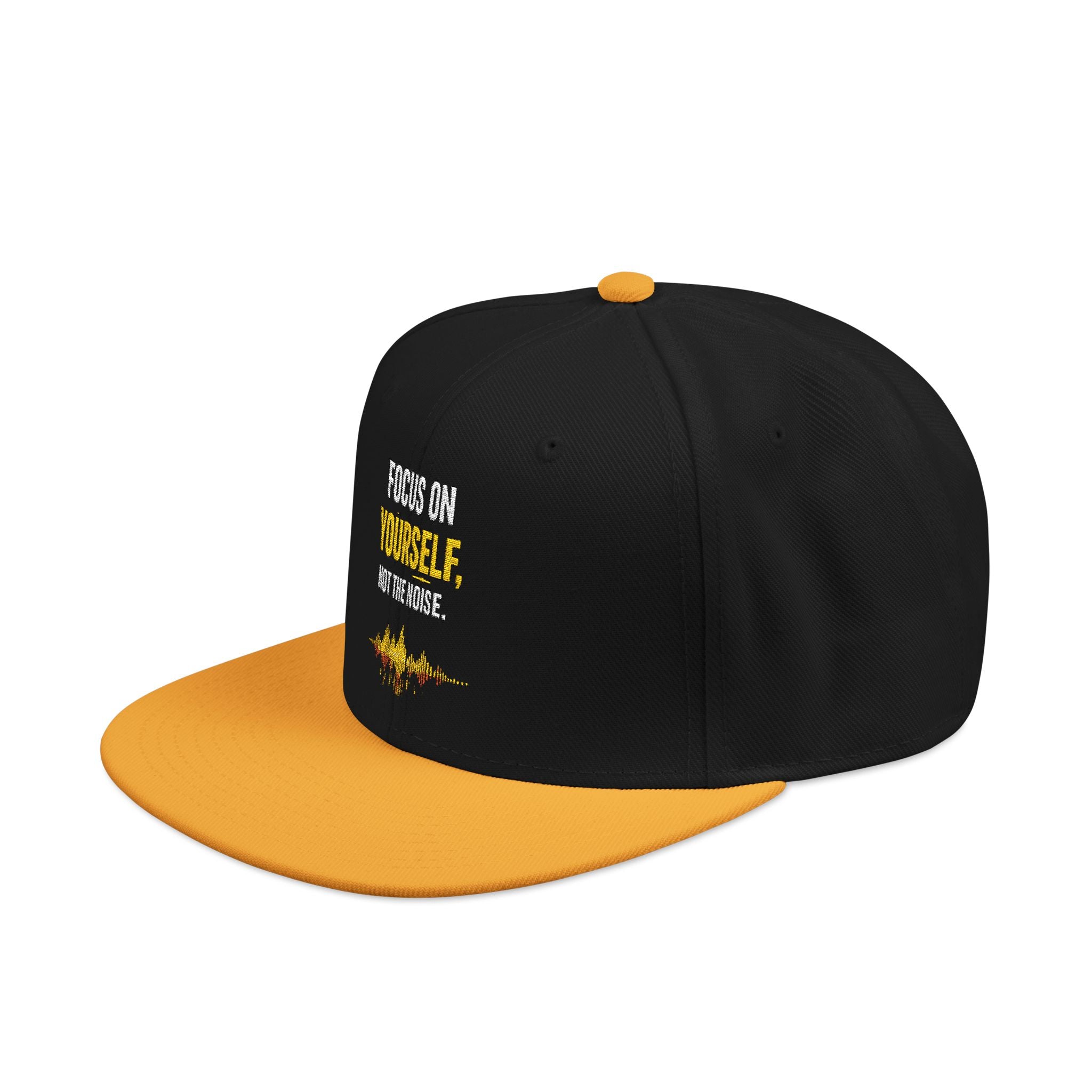 Embroidered Motivational Snapback Hat - 'Focus on Progress' Streetwear Cap