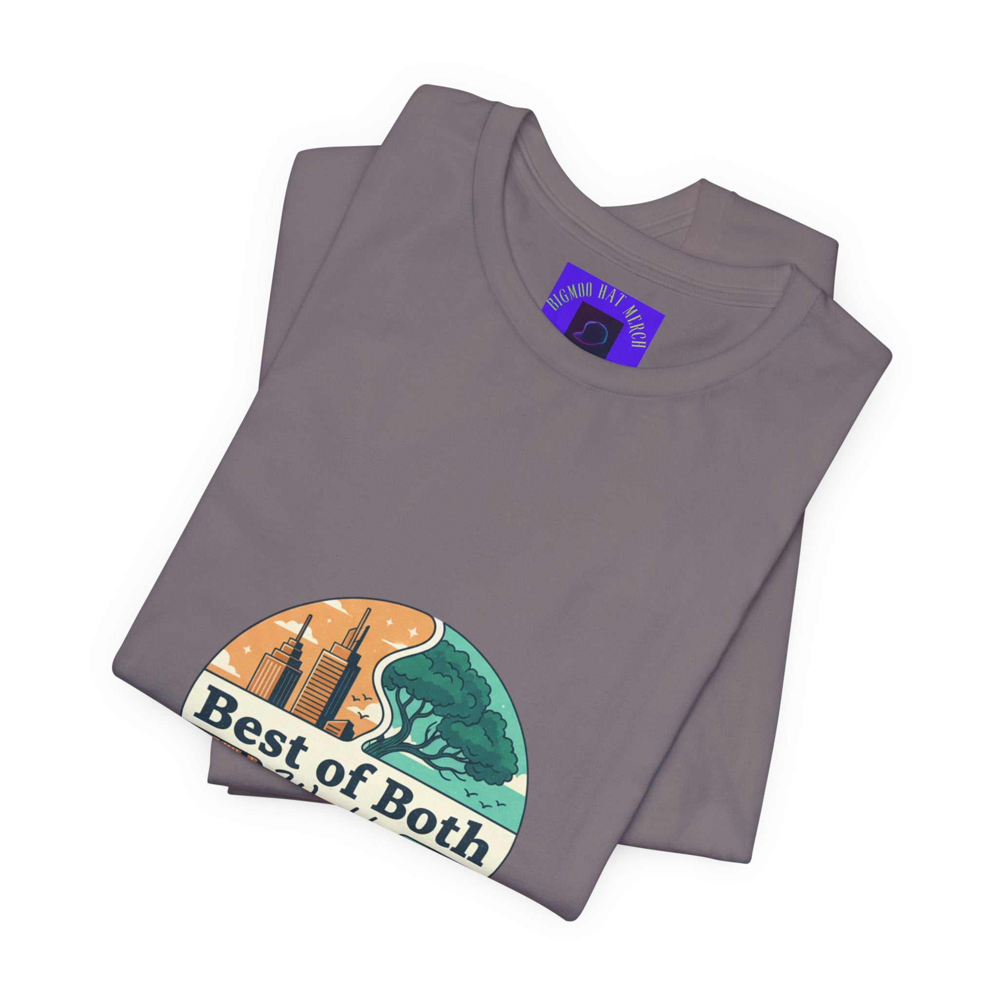 Best of Both Worlds Graphic Tee — Adventure & Ocean Vintage Circle Design