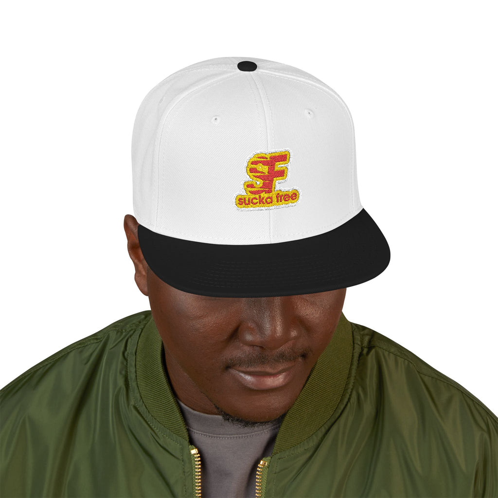 Embroidered Floral Letter 'E' Snapback Hat — Floral Initial Cap