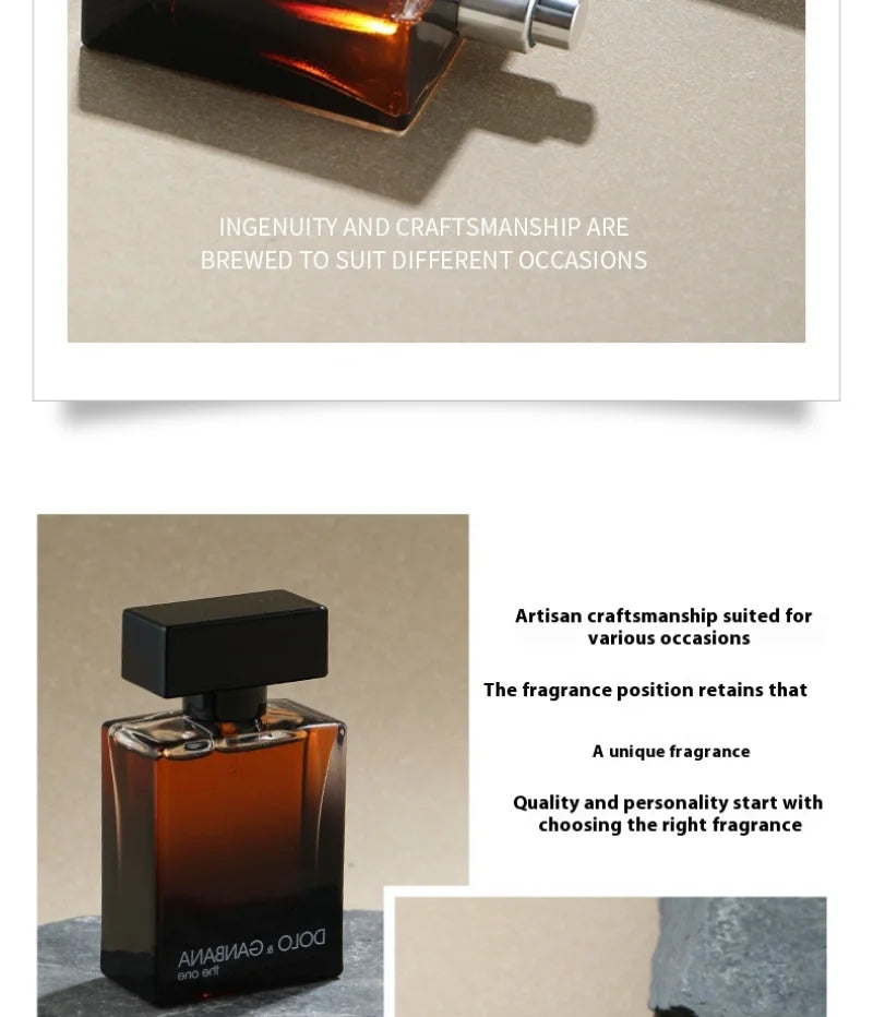 Eau De Toilette for Men - Fresh Romantic Fougere Scent Woody Notes Long Lasting 50ml Cologne Perfume