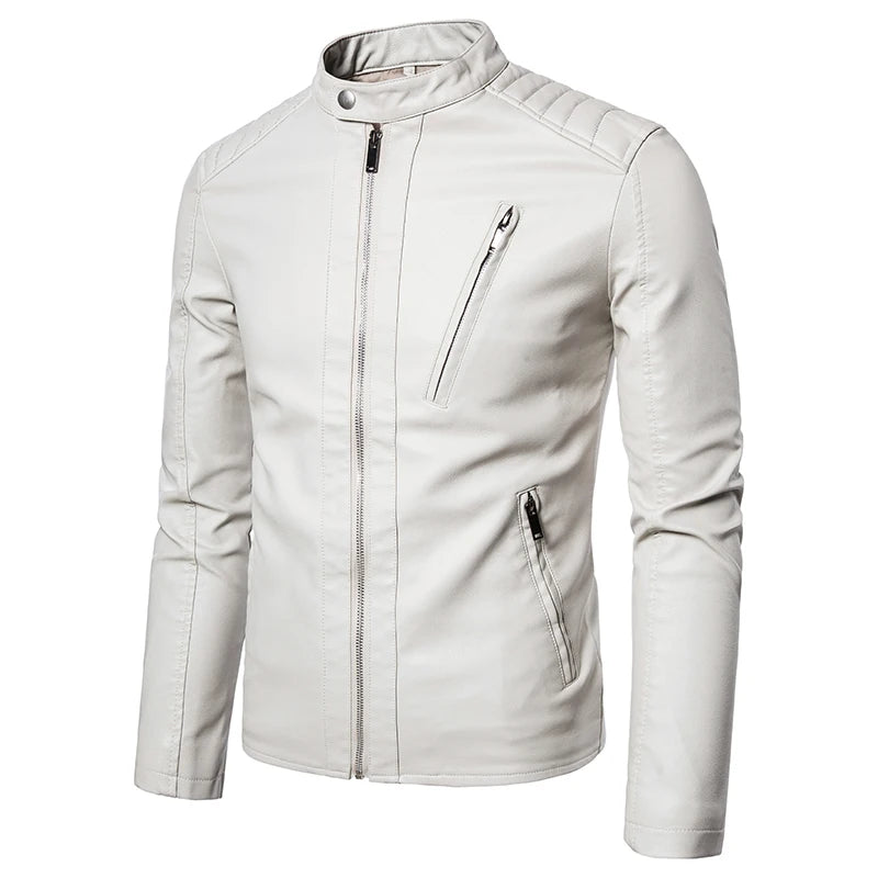 Men's Coat Men's Spring And Autumn Leather Jacket Fashion Men's 2024 New Popular Korean Version Slim Fashion Clothes
