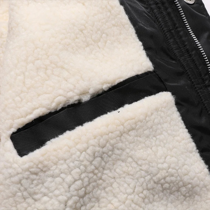 Men's Casual Hooded Parker Coat Winter Warm with Removable Fur Hood Fleece Lined Embroidered Windproof For Cold Weather